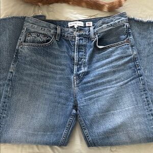 Re/Done 70’s High Rise Stovepipe Jeans - Medium Vain - 28